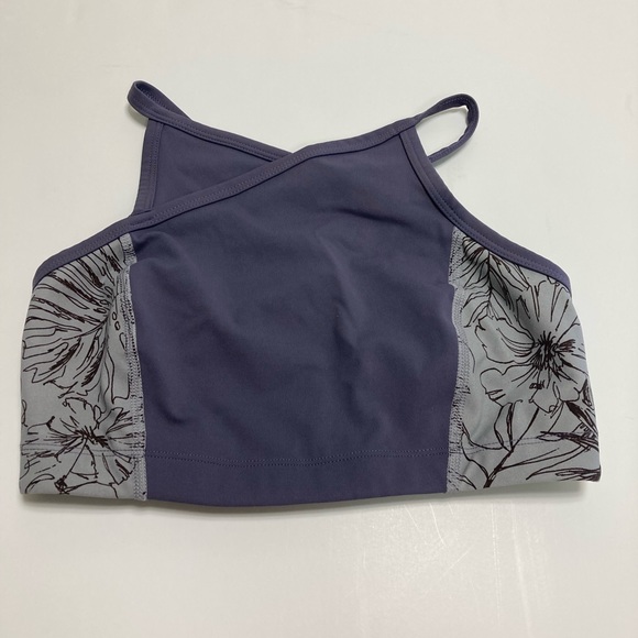 NWOT - Free People Women's Fired Up Yoga Sports Bra - Purple Combo - Picture 10 of 10